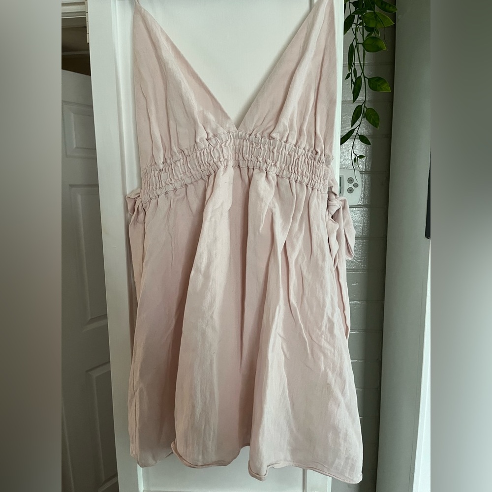 Super down mini hippie dress